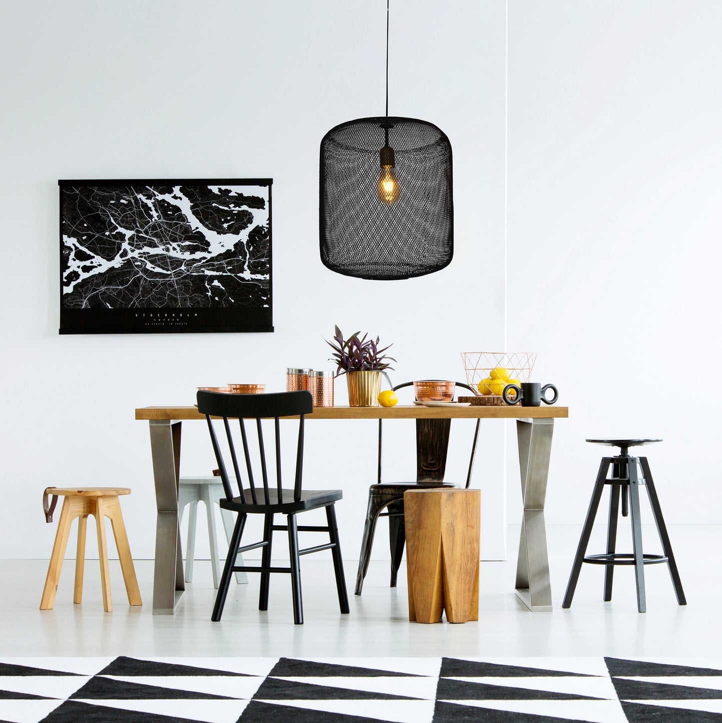 Metall-Pendelleuchte "Jodhpur" d:39cm