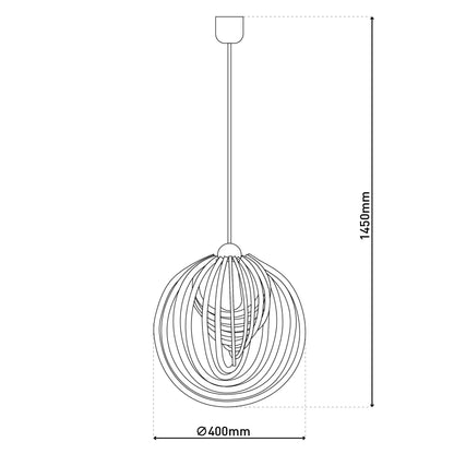 Pendelleuchte "ARMELLA" Ø: 40 cm natur