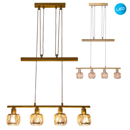 LED Gegenzugpendelleuchte "JOSEFA" E14 Filament