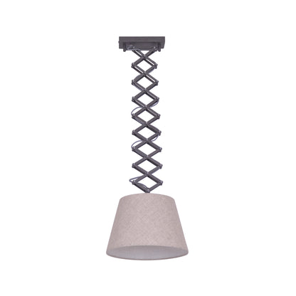 Scheren-/Pendelleuchte "ADRIENNE" max. H: 120cm natur