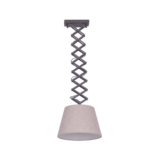 Scheren-/Pendelleuchte "ADRIENNE" max. H: 120cm natur