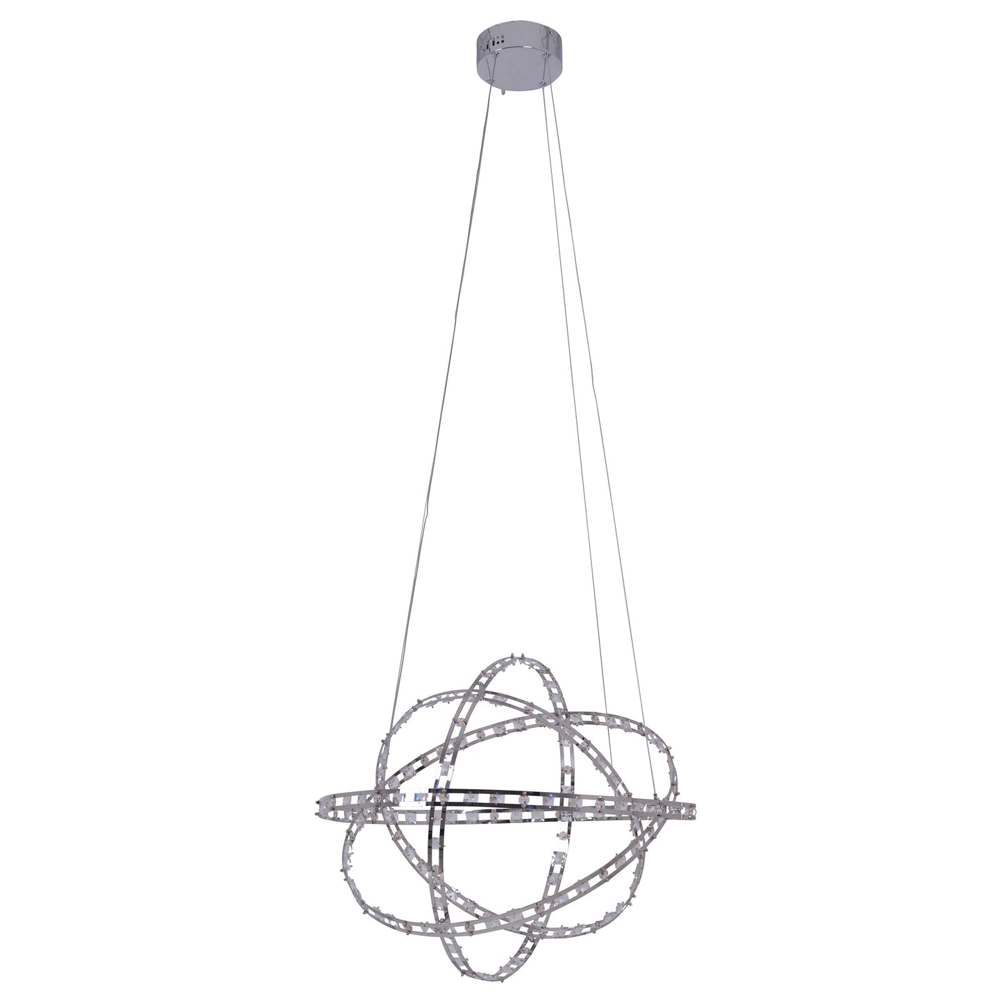 LED Pendelleuchte "COSMOS" Ø: 60cm chrom
