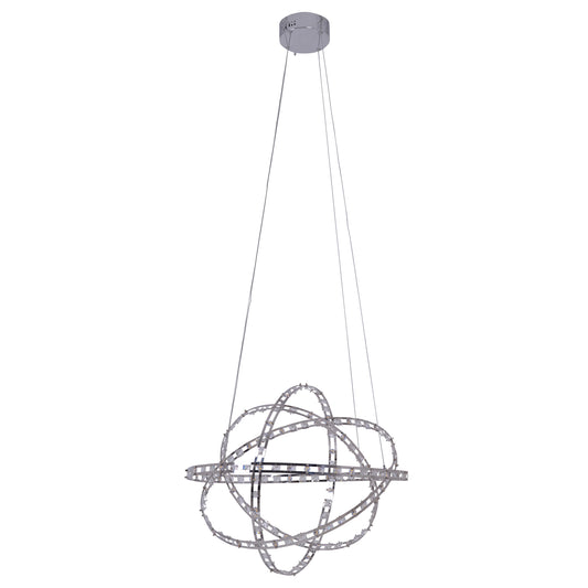 LED Pendelleuchte "COSMOS" Ø: 60cm chrom