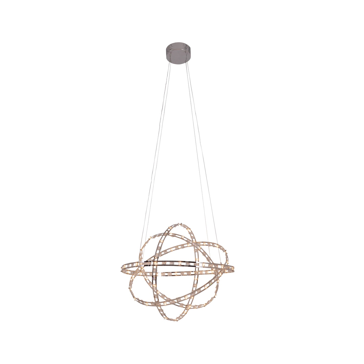 LED Pendelleuchte "COSMOS" Ø: 60cm chrom