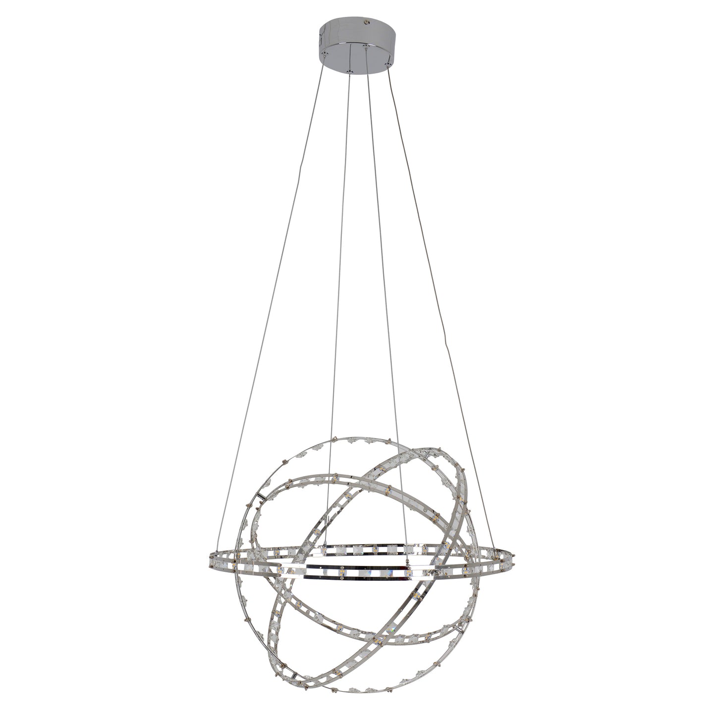 LED Pendelleuchte "COSMOS" Ø: 60cm chrom