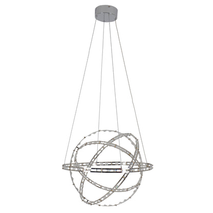LED Pendelleuchte "COSMOS" Ø: 60cm chrom