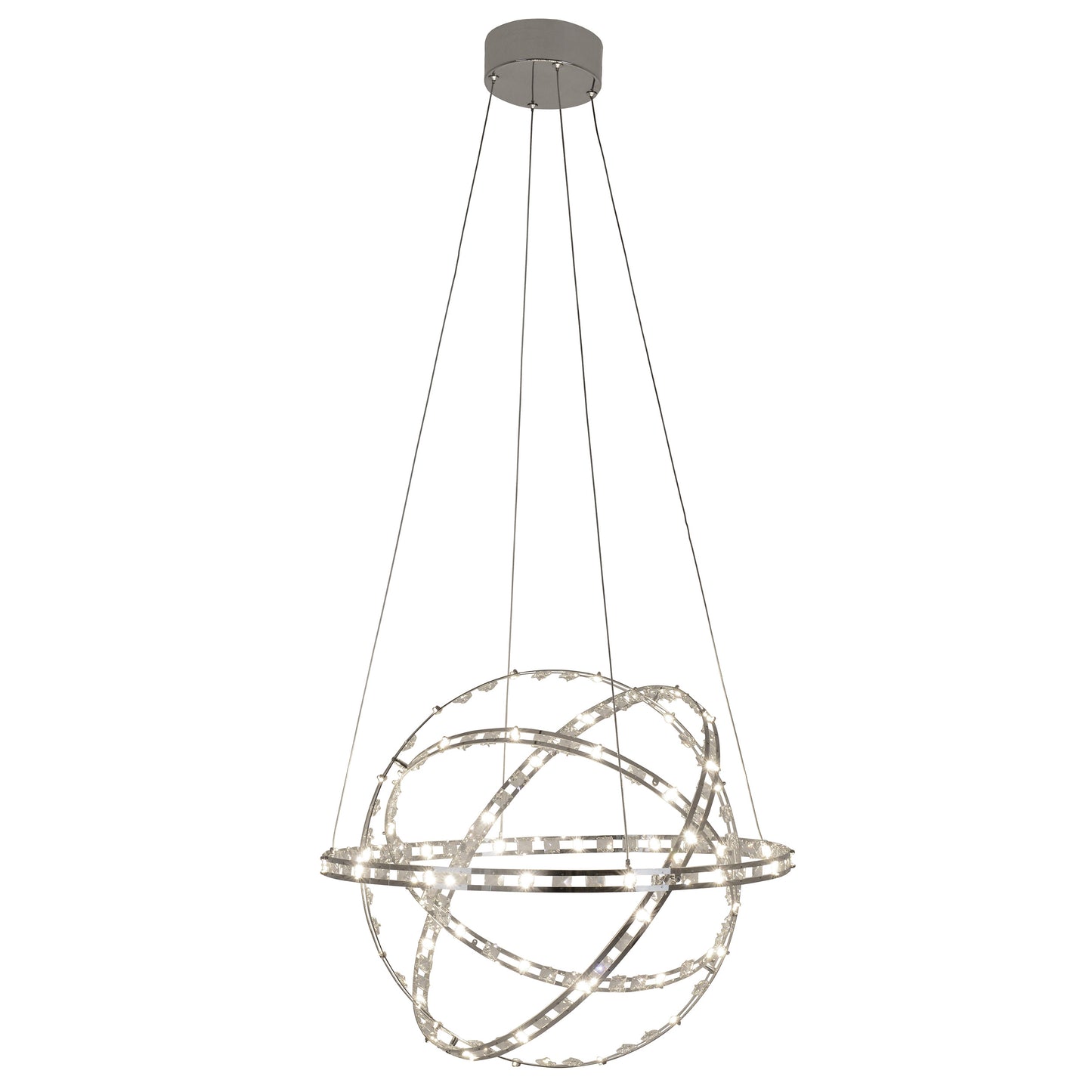 LED Pendelleuchte "COSMOS" Ø: 60cm chrom