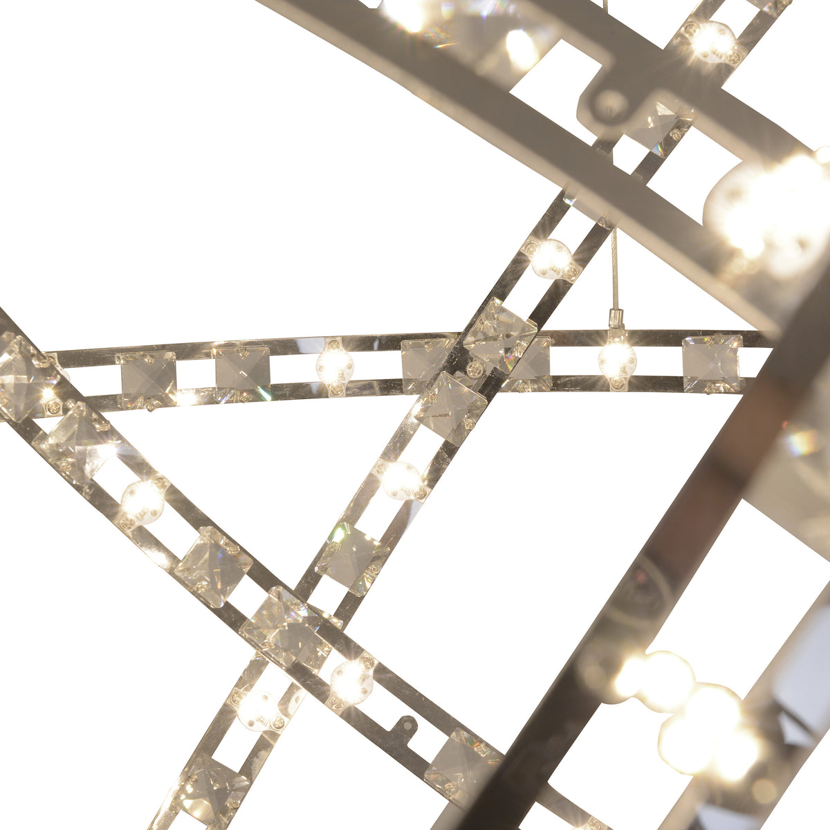 LED Pendelleuchte "COSMOS" Ø: 60cm chrom