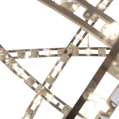 LED Pendelleuchte "COSMOS" Ø: 60cm chrom