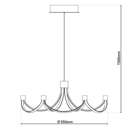 LED Pendelleuchte "FESTOS"