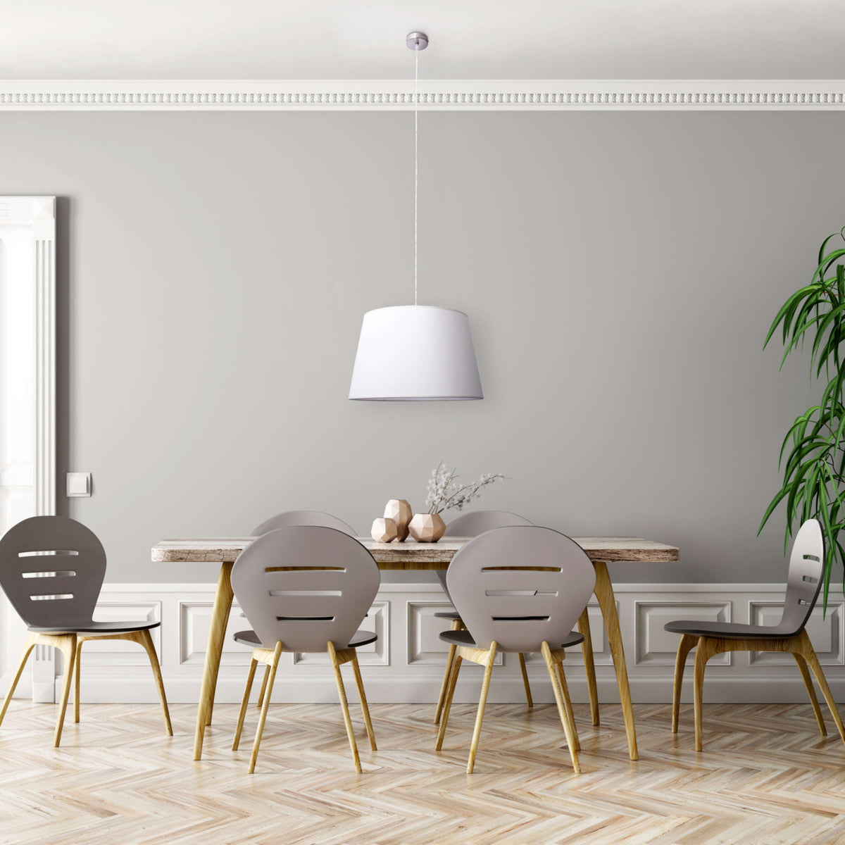 Pendelleuchte "BOLOGNA" Ø: 45cm beige
