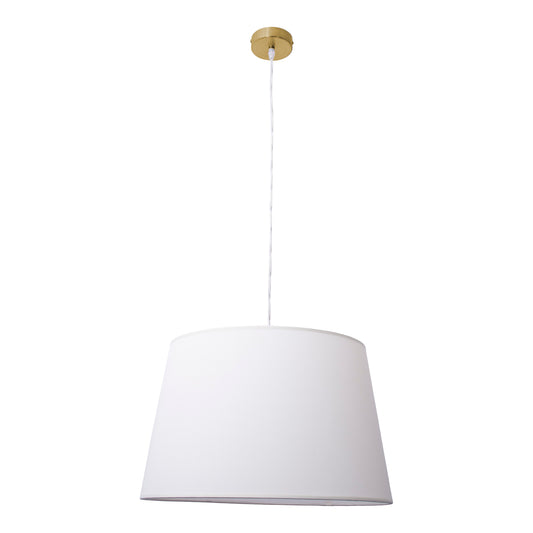 Pendelleuchte "BOLOGNA" Ø: 45cm beige/messing