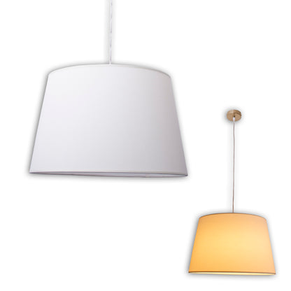 Pendelleuchte "BOLOGNA" Ø: 45cm beige/messing
