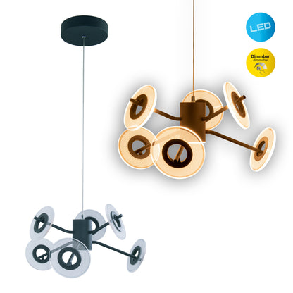 LED Pendelleuchte "DISCUS" L/B: 57cm