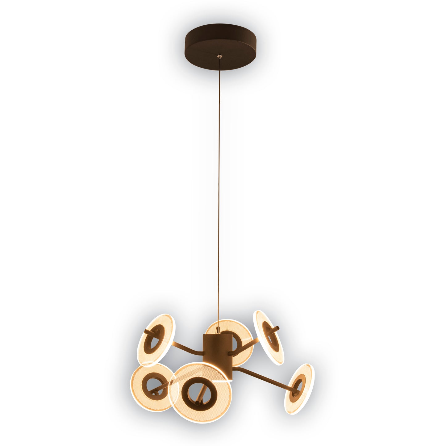 LED Pendelleuchte "DISCUS" L/B: 57cm