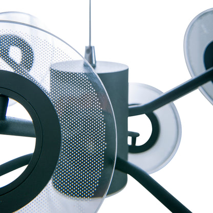 LED Pendelleuchte "DISCUS" L/B: 57cm