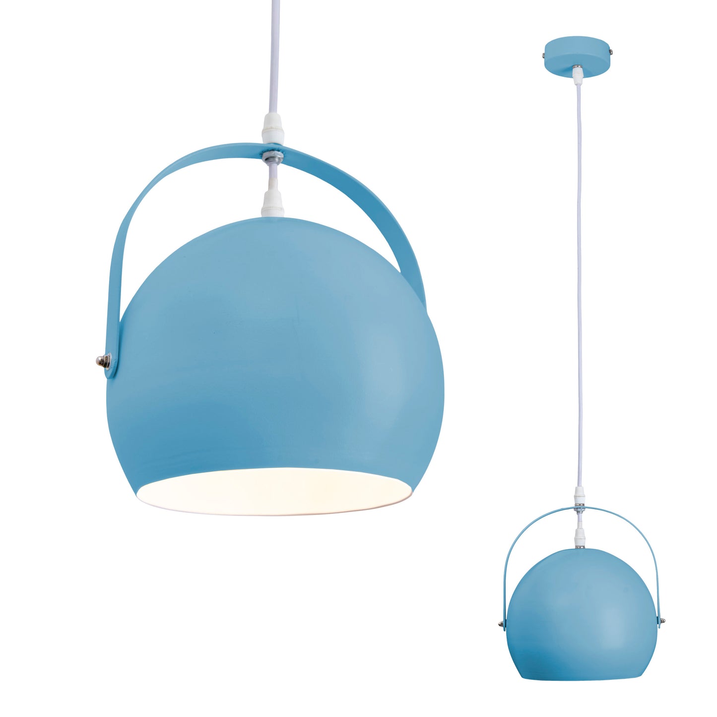 Pendelleuchte "COLORADO" Ø: 25cm blau