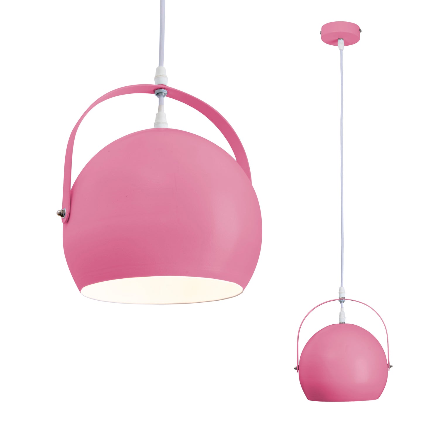 Pendelleuchte "COLORADO" Ø: 25cm pink