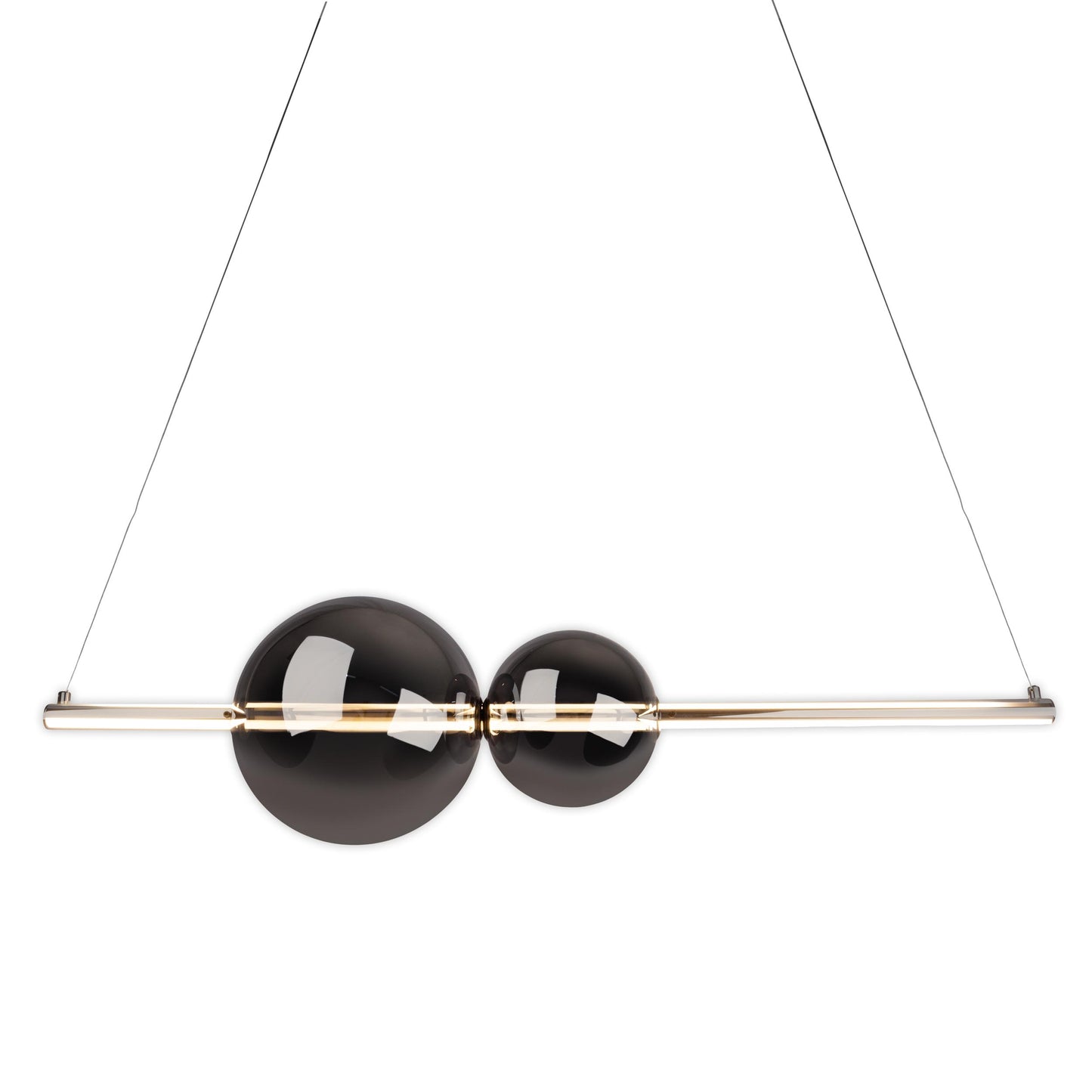 LED Pendelleuchte "NOVA" L: 105,3cm chrom