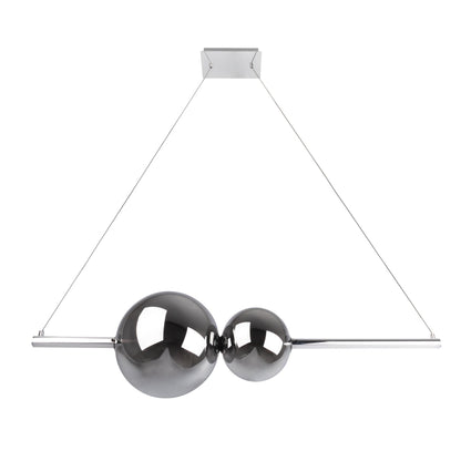LED Pendelleuchte "NOVA" L: 105,3cm chrom