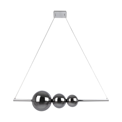 LED Pendelleuchte "NOVA" L: 125,3cm chrom