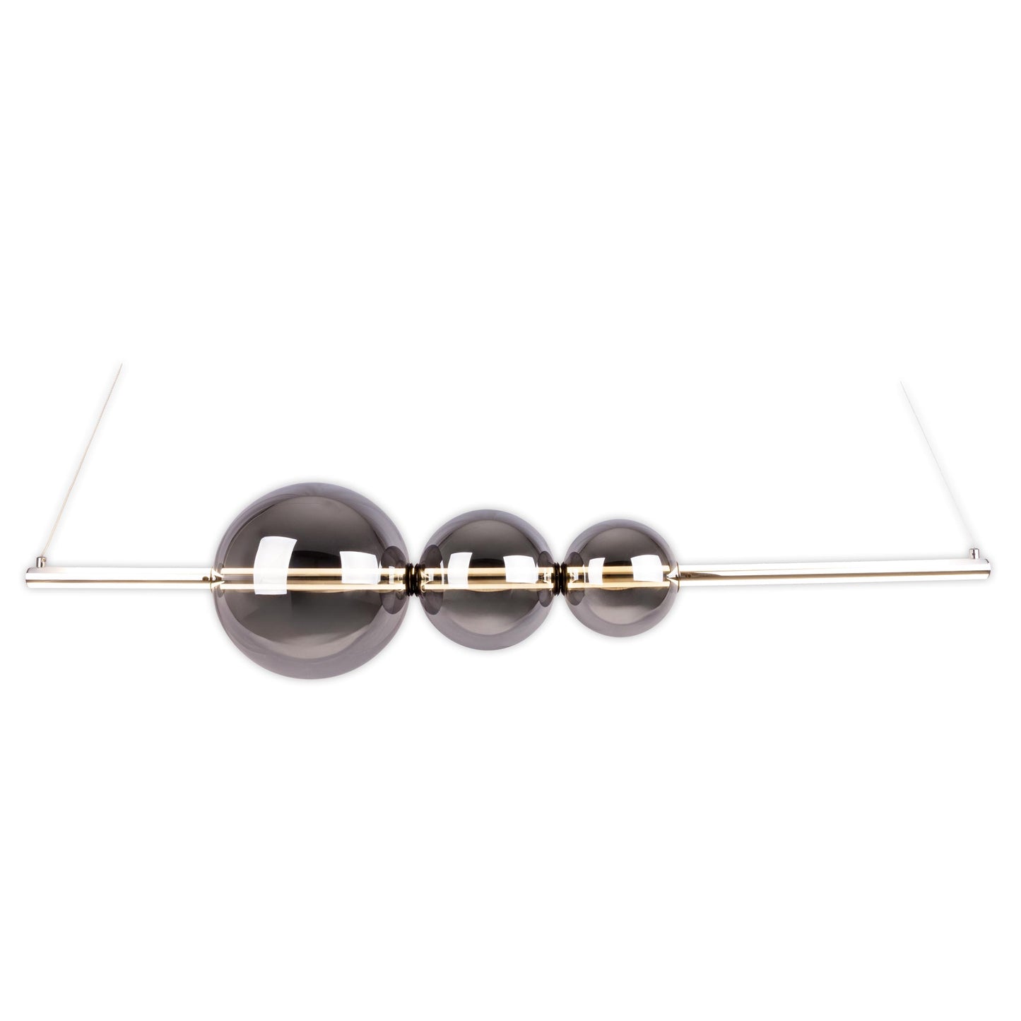 LED Pendelleuchte "NOVA" L: 125,3cm chrom