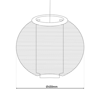 Papierleuchte Ø: 45cm