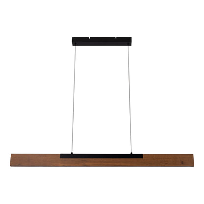 LED Pendelleuchte "WILMA" L: 122cm braun/schwarz