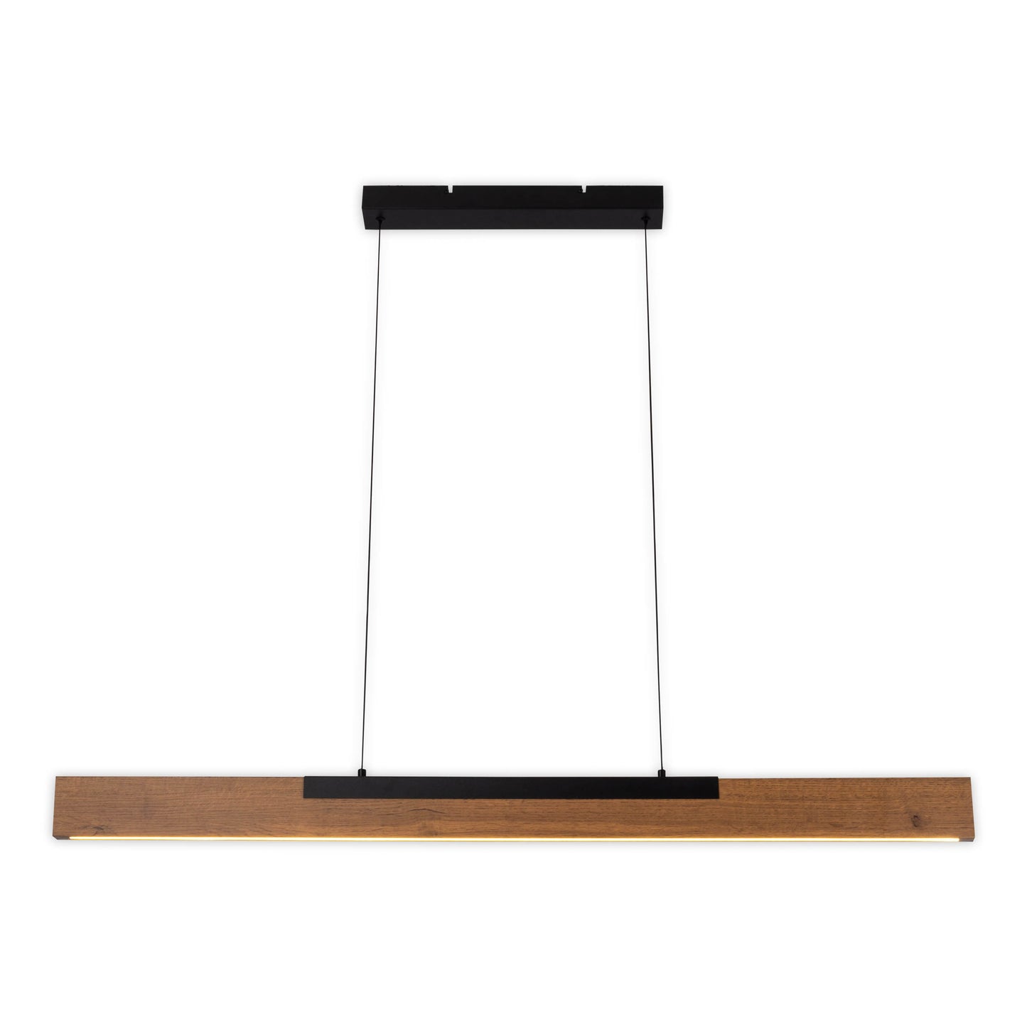 LED Pendelleuchte "WILMA" L: 122cm braun/schwarz