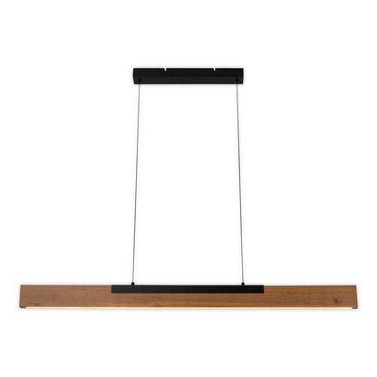 LED Pendelleuchte "WILMA" L: 122cm braun/schwarz