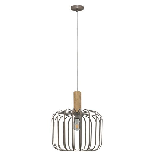 Pendelleuchte "BAMBERG" Ø: 40cm sand-grau