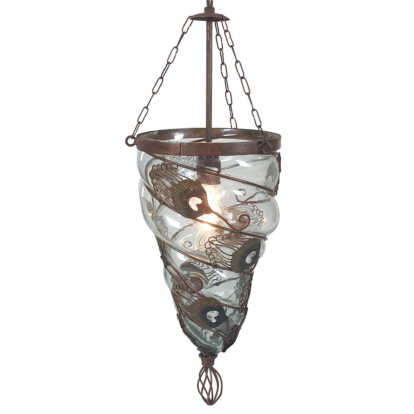 Glas-Pendelleuchte "ORIENT"