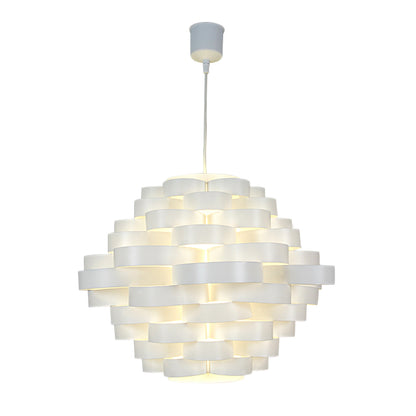 Deko-Pendelleuchte "WHITE LINE" Ø: 55cm weiß