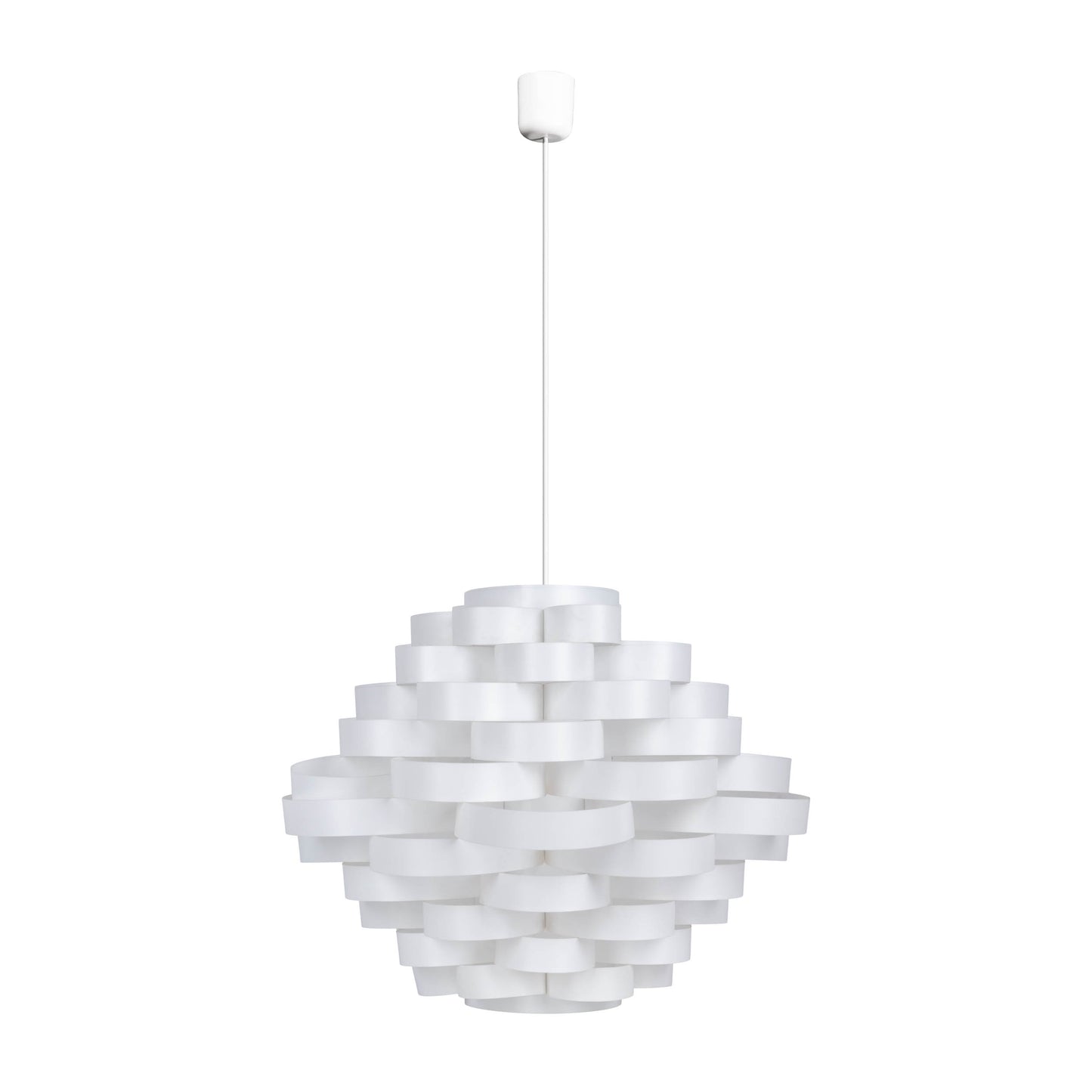 Deko-Pendelleuchte "WHITE LINE" Ø: 55cm weiß