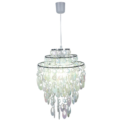 Schirm für Glattmantelpendel "LINA" Ø: 32cm chrom /perlmutt