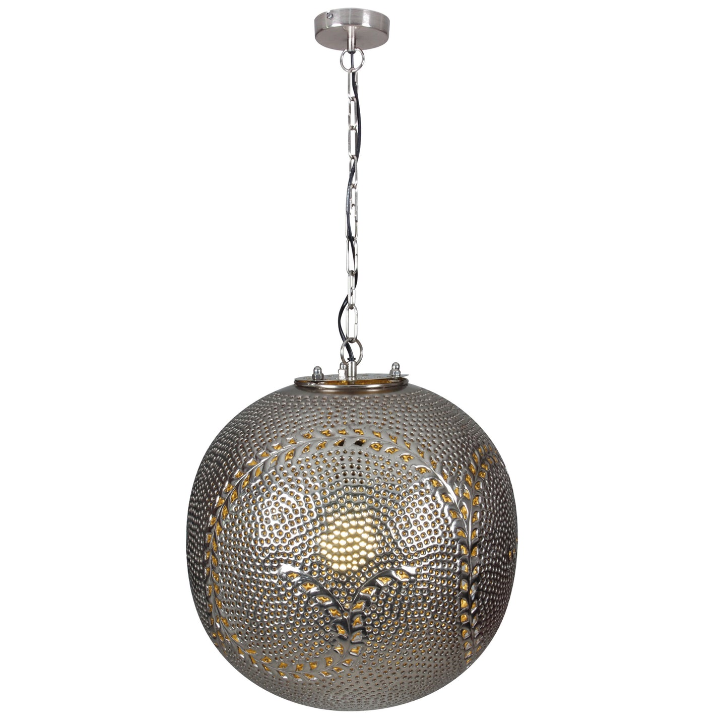 Deko-Pendelleuchte d:40cm "Metallic"