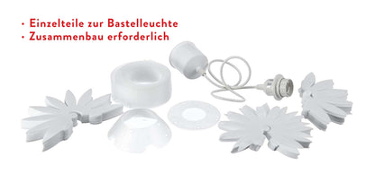 Pendelleuchte "LOTUS" Ø: 47cm weiß
