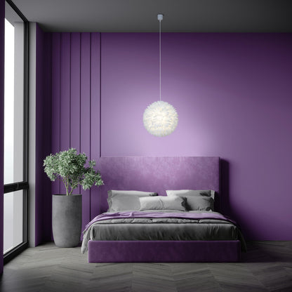 Pendelleuchte "LOTUS" Ø: 47cm weiß