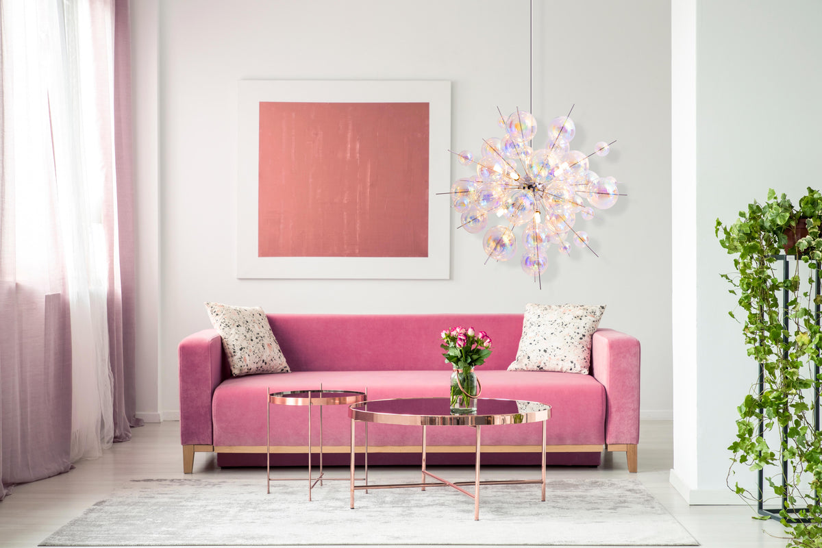 Pendelleuchte "EXPLOSION" Ø: 65cm irisierend