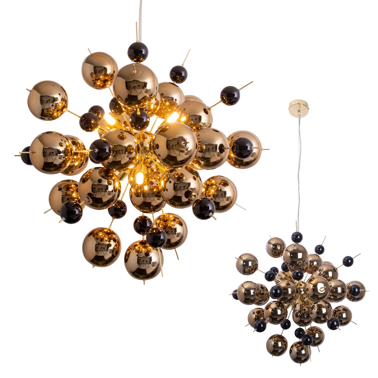 Pendelleuchte "EXPLOSION" Ø: 65cm gold
