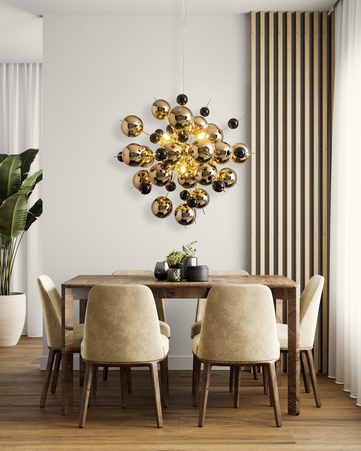 Pendelleuchte "EXPLOSION" Ø: 65cm gold