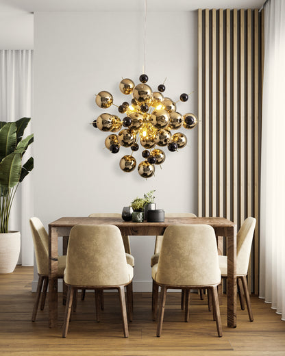 Pendelleuchte "EXPLOSION" Ø: 65cm gold