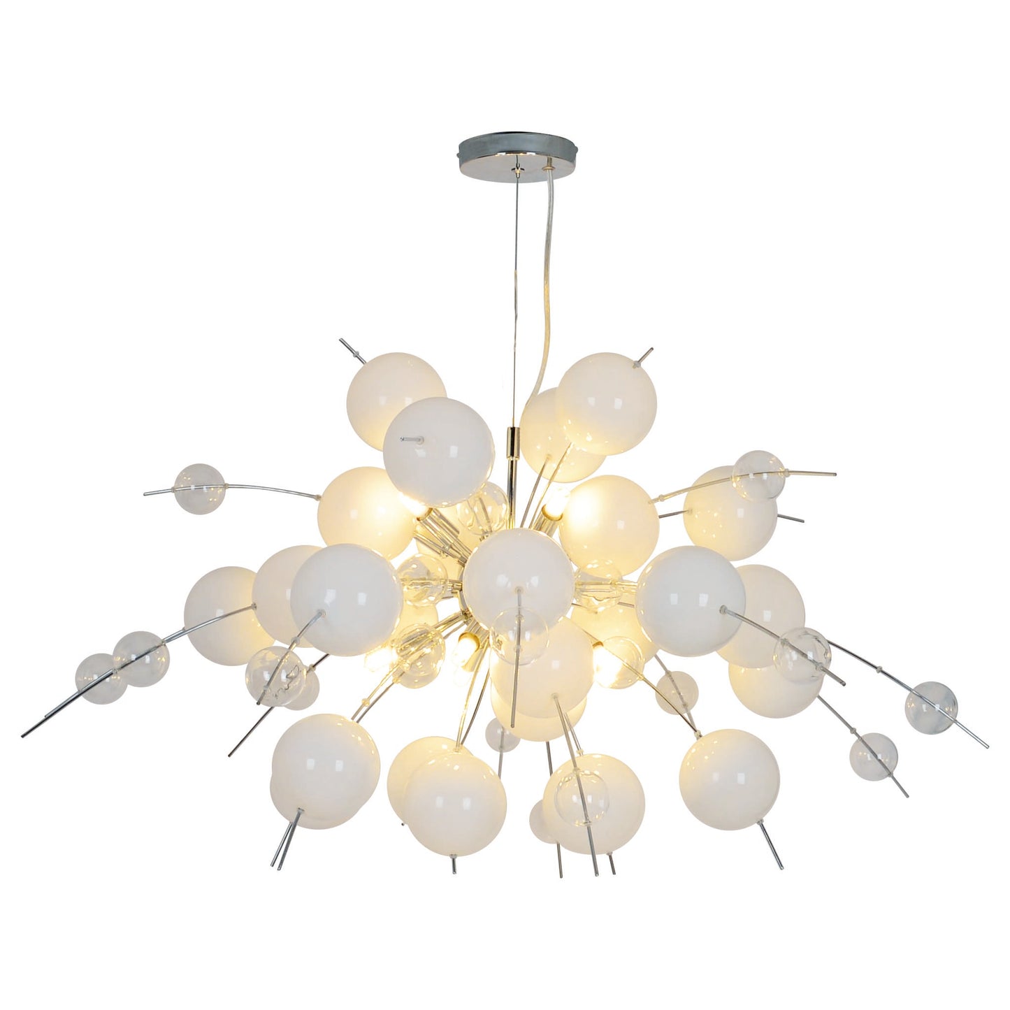 Pendelleuchte "EXPLOSION" L: 98cm weiß