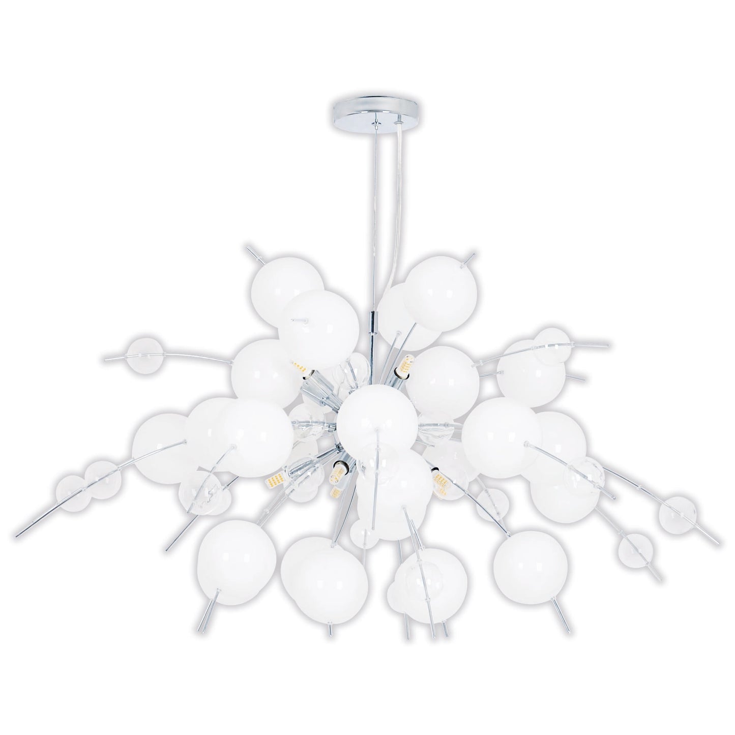 Pendelleuchte "EXPLOSION" L: 98cm weiß