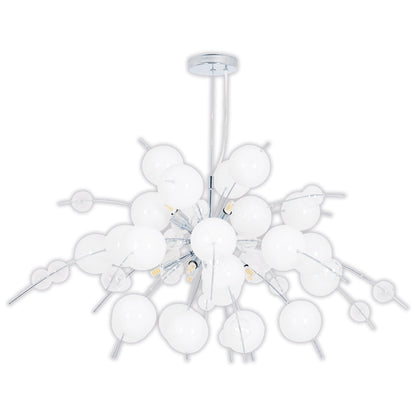 Pendelleuchte "EXPLOSION" L: 98cm weiß