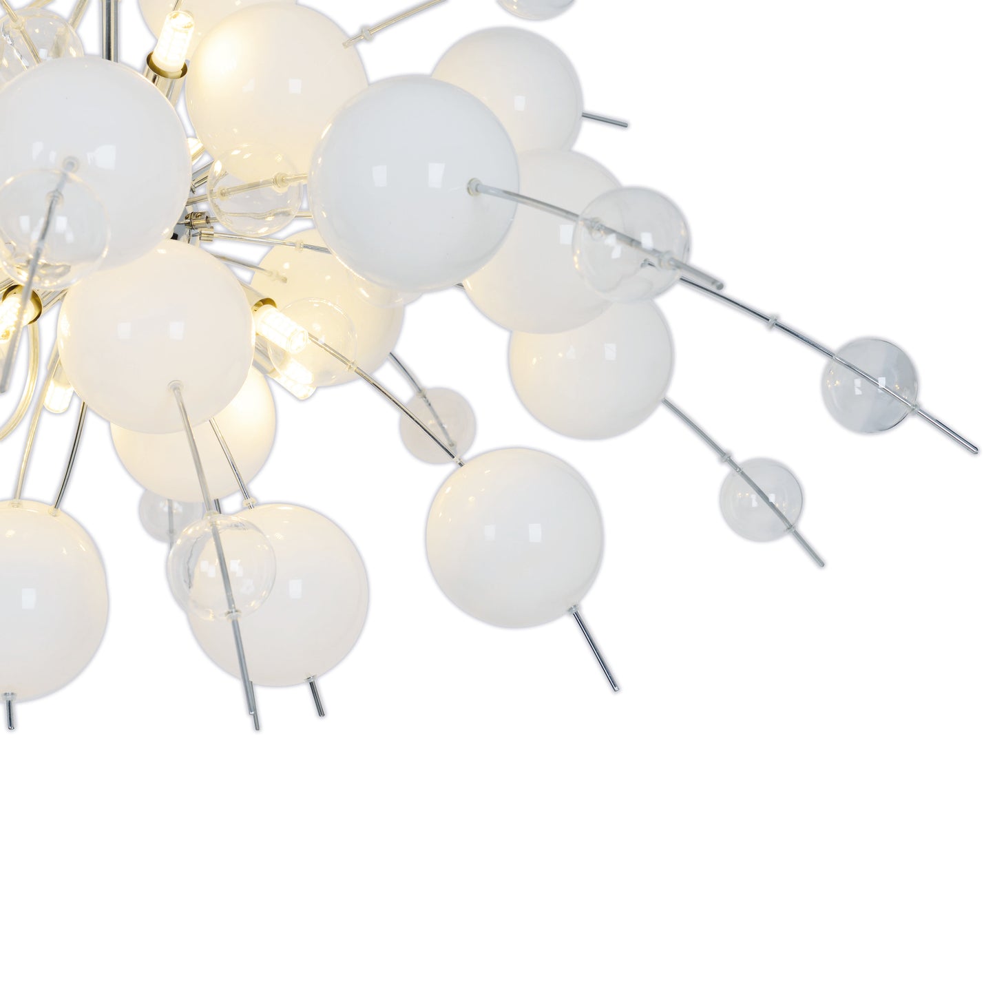 Pendelleuchte "EXPLOSION" L: 98cm weiß