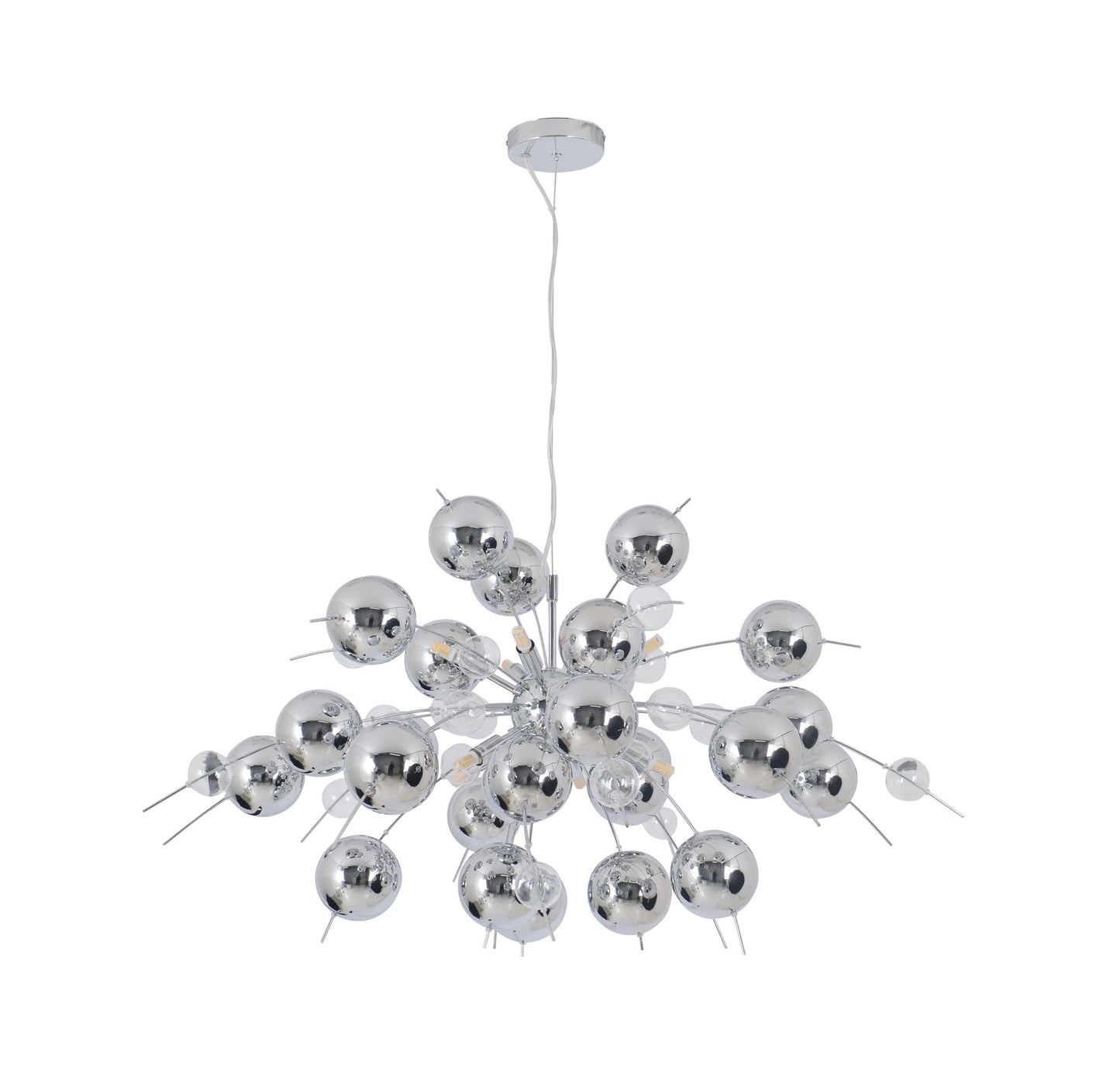 Pendelleuchte "EXPLOSION" L: 98cm chrom