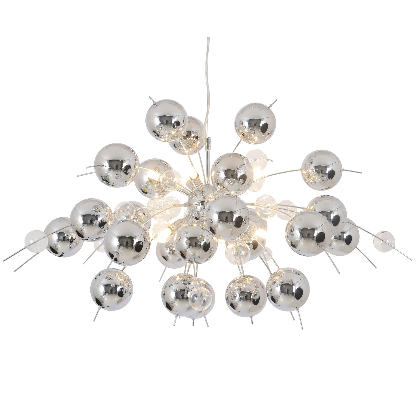 Pendelleuchte "EXPLOSION" L: 98cm chrom