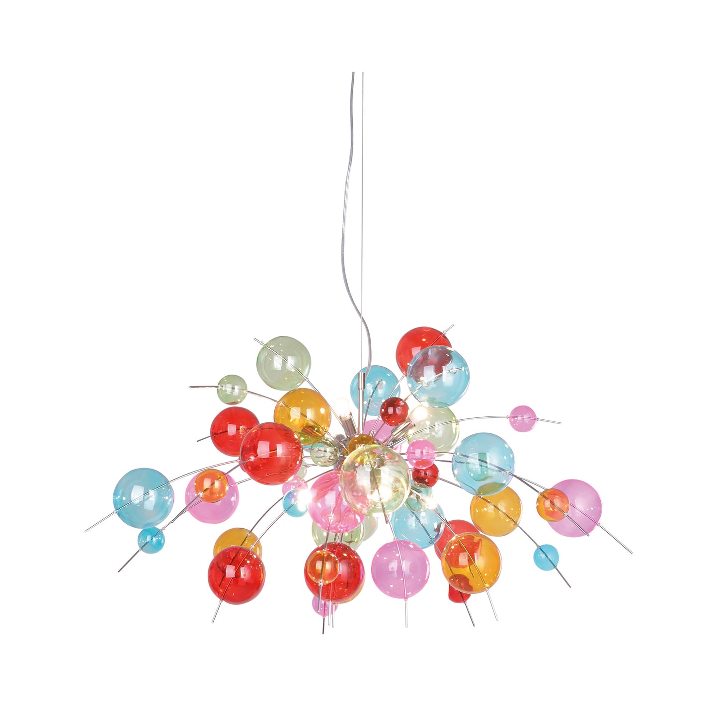 Pendelleuchte "EXPLOSION" L: 98cm bunt