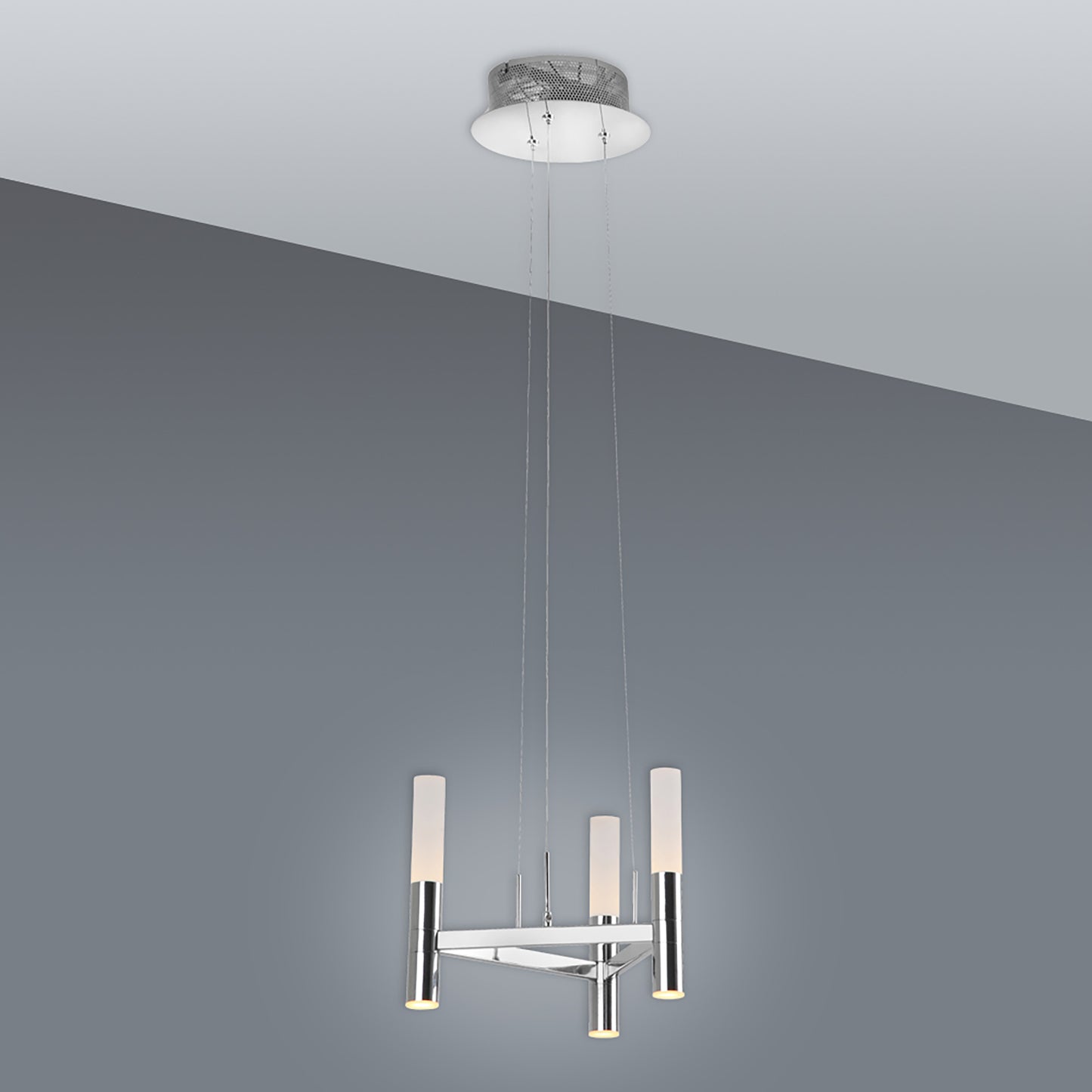 LED-Krone 3flg. d: 28,4cm Up/Down "CASTLE"